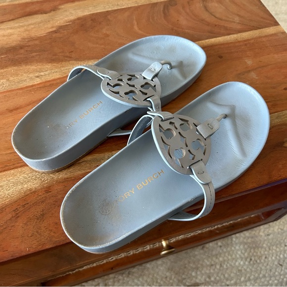 Tory Burch Miller Cloud Sandals Cloud Blue - Picture 4 of 8